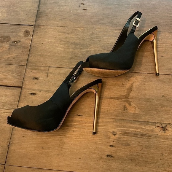 Bcbgmaxazria MA Peyton Peep Toe Platform Sandal Black - Picture 11 of 16